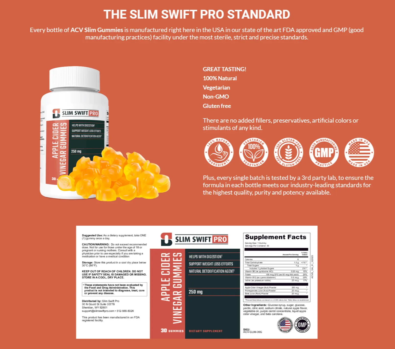 Ingredients of ACV Slim Gummies